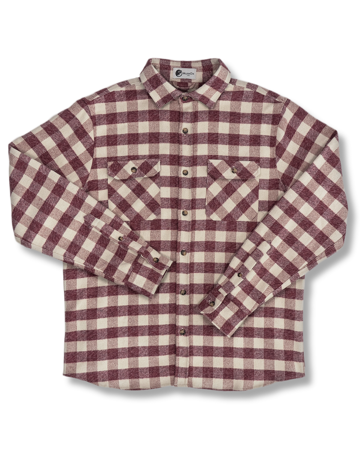 Grand Flannel Shirt in Currant