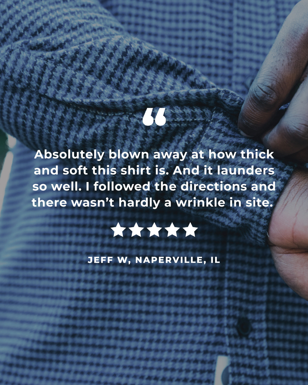 The Grand Flannel in Dark Blue by MuskOx Flannels, 100% Heavyweight Cotton Flannel Shirt for Men