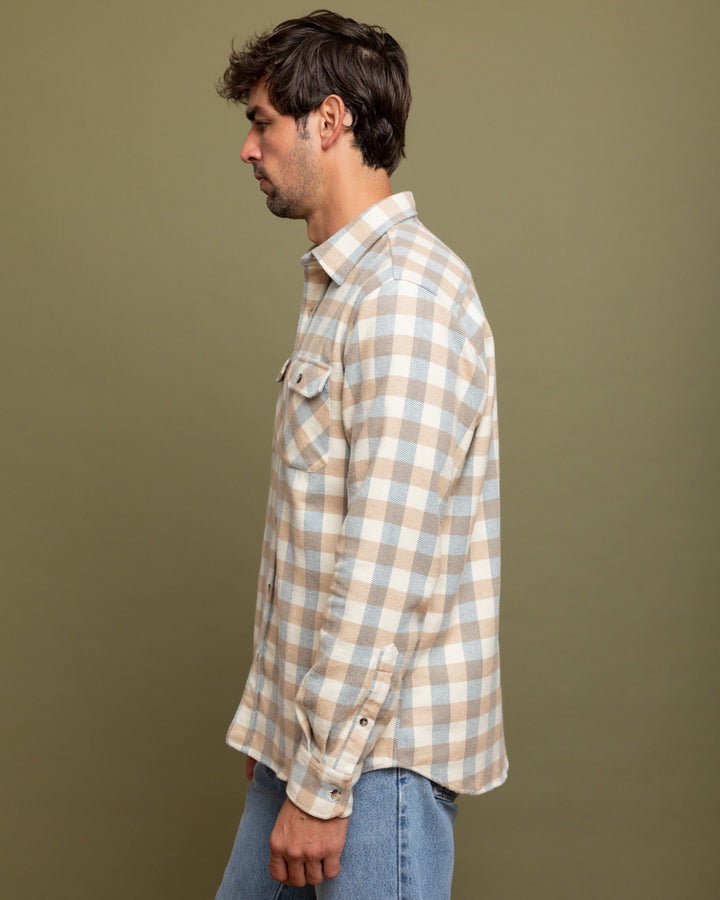 The Grand Flannel in Ecru By MuskOx.