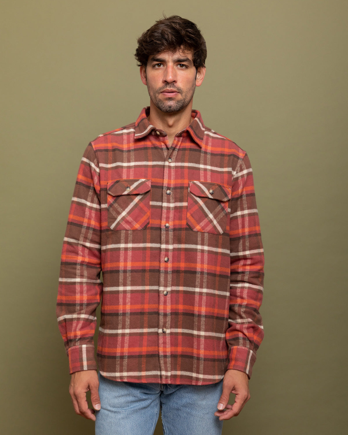 Soft Flannel Shirt for Men, 100% Cotton Grand Flannel, Fireside