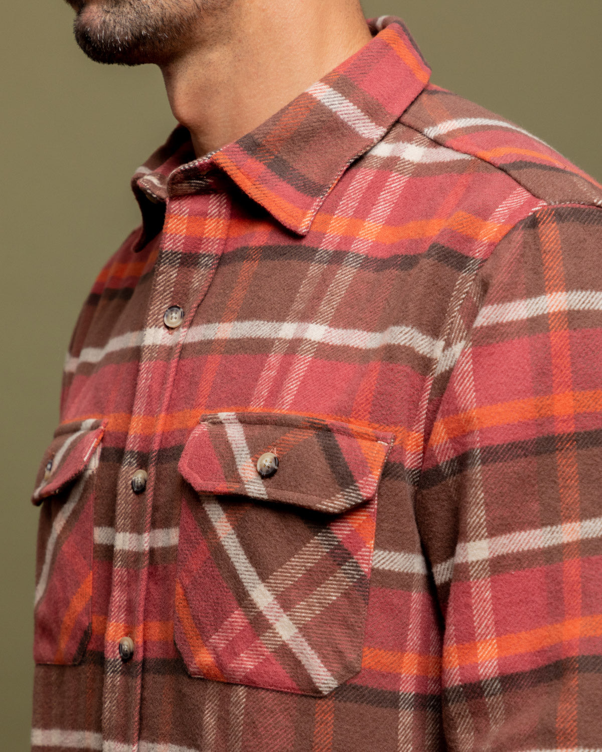 MuskOx Grand Flannel in Fireside