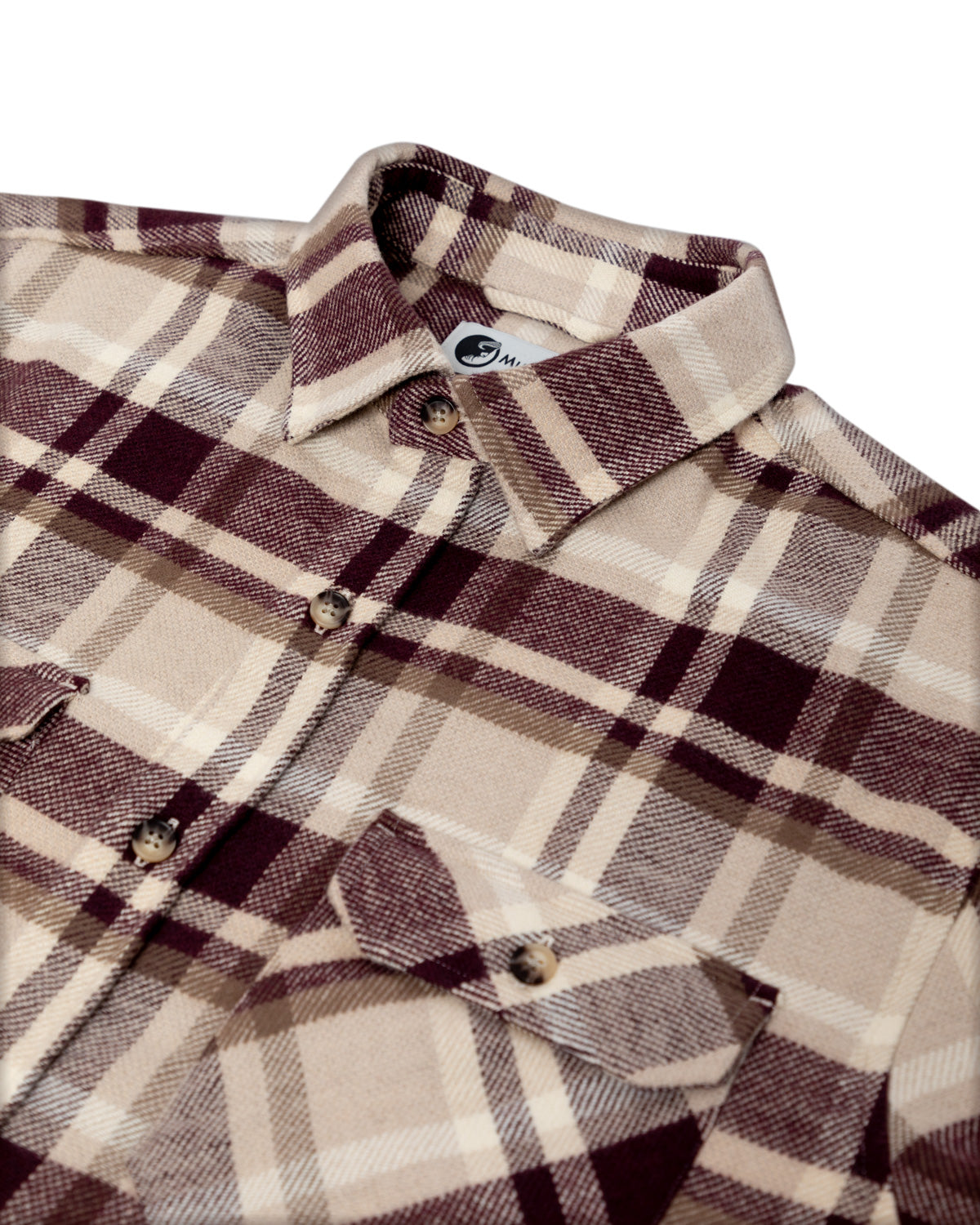 Soft Flannel Shirt for Men, Grand Flannel in Hickory Plaid