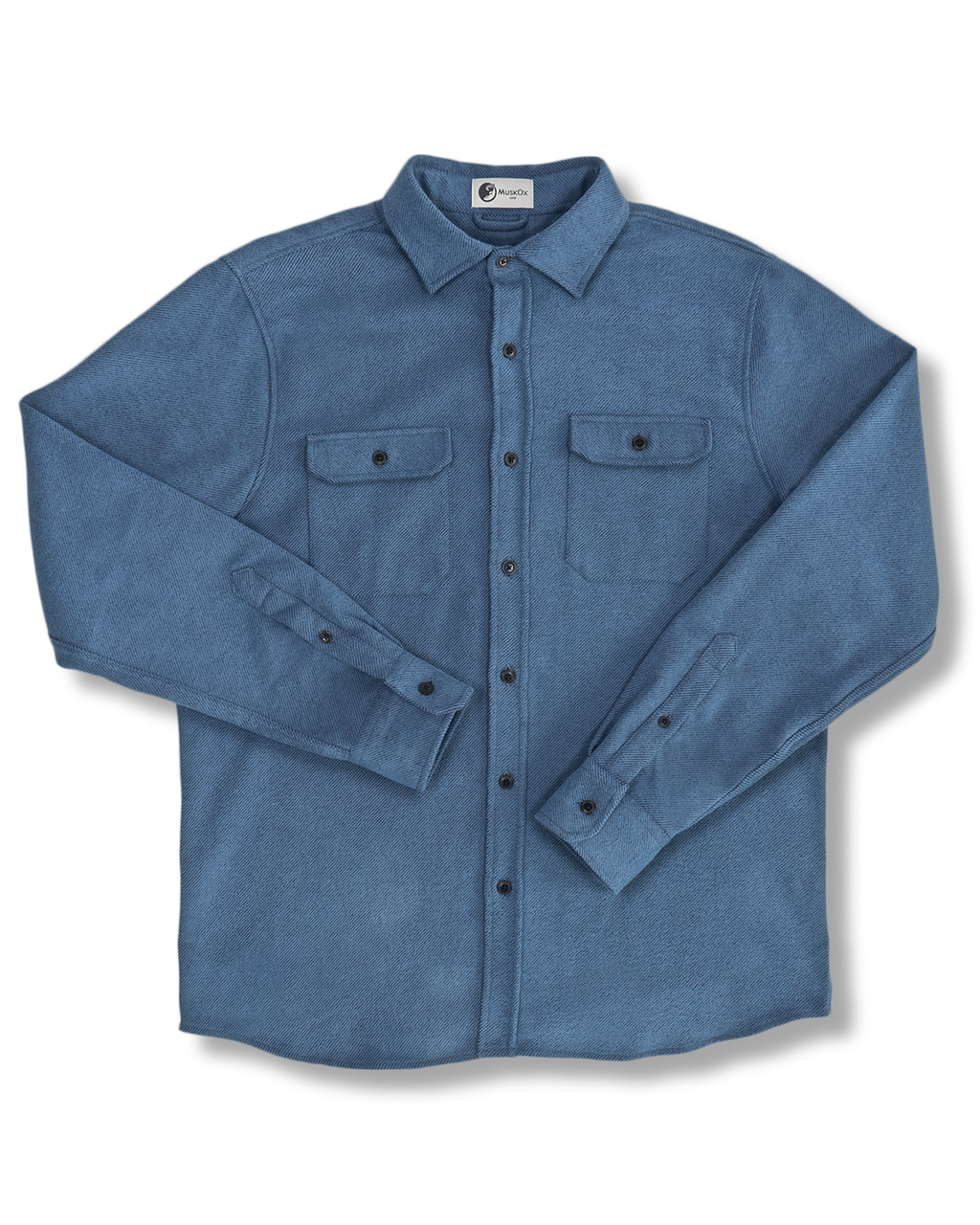 Grand Flannel Shirt in Lake Blue