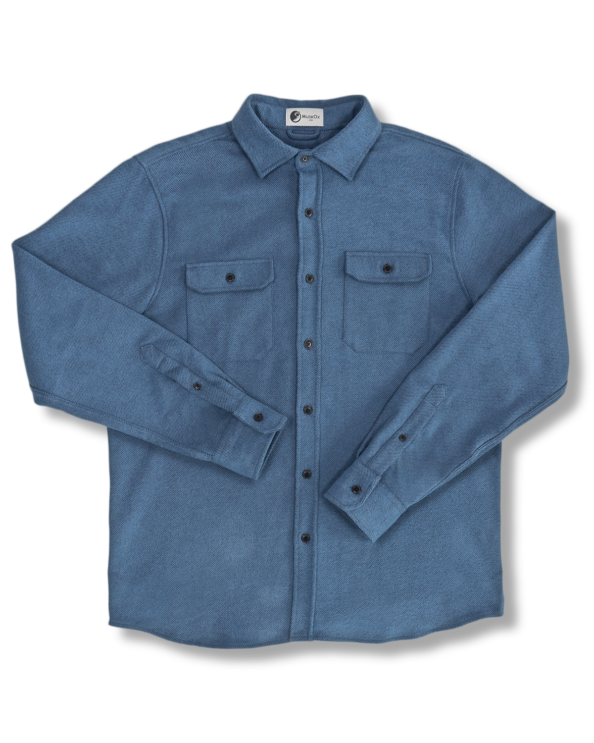 Grand Flannel Shirt in Lake Blue