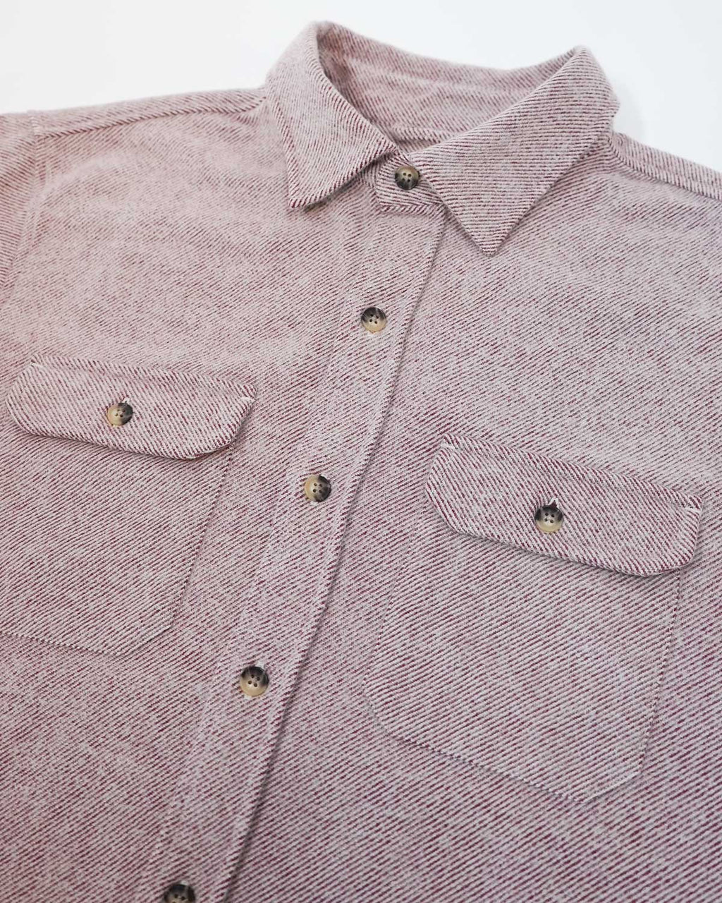 Grand Flannel in Maroon Solid Molene