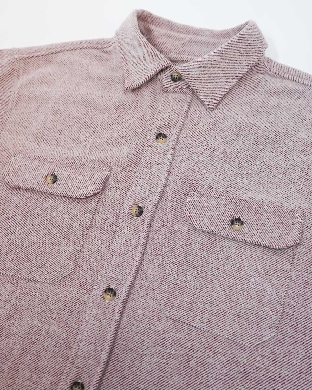 Grand Flannel in Maroon Solid Molene