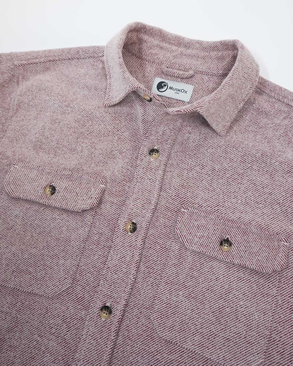 Grand Flannel in Maroon Solid Molene