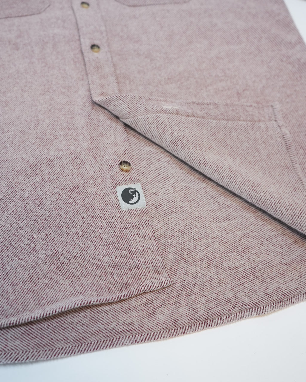 Grand Flannel in Maroon Solid Molene