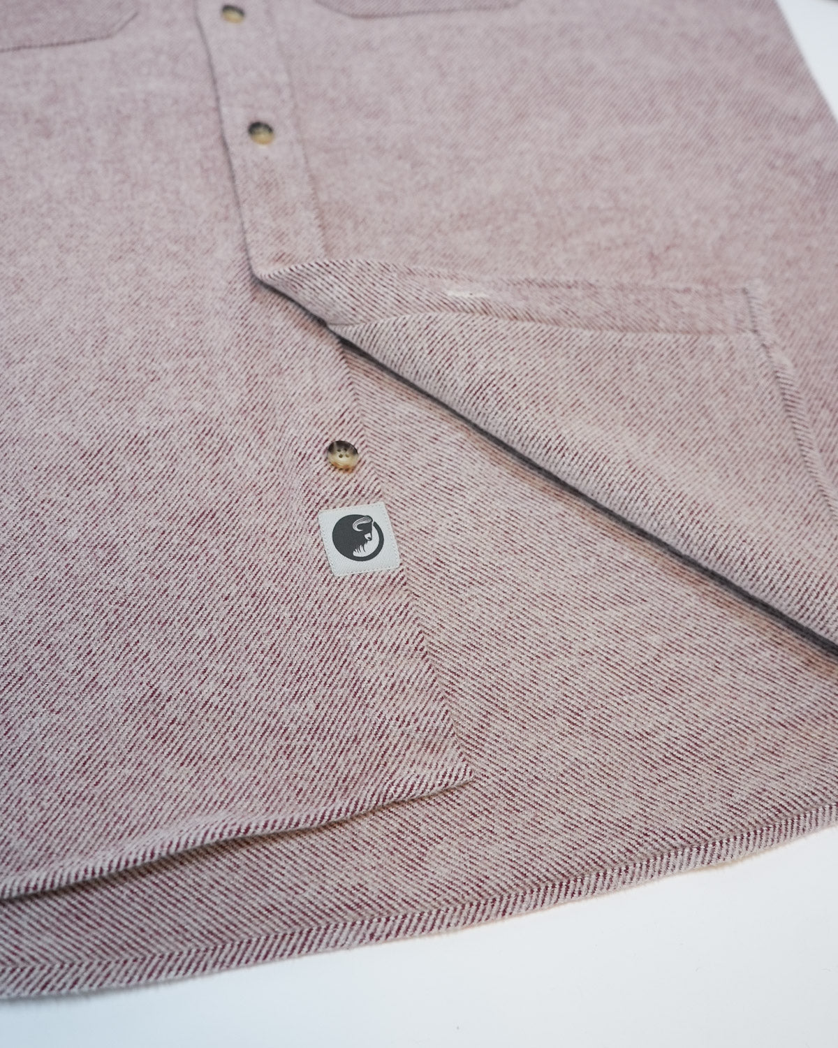 Grand Flannel in Maroon Solid Molene