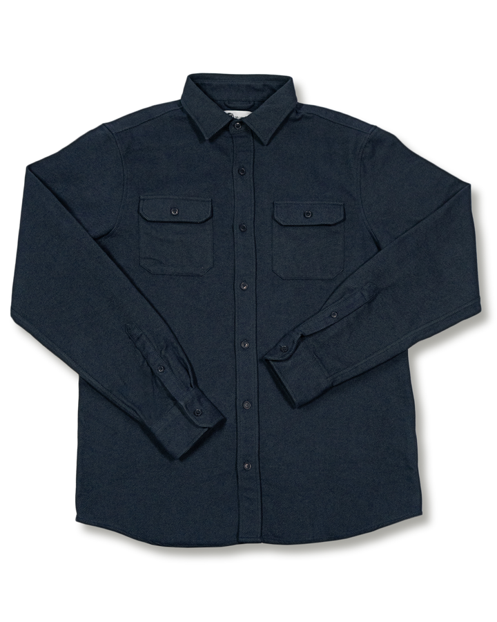 Grand Flannel, 100% Cotton Flannel For Men in Navy