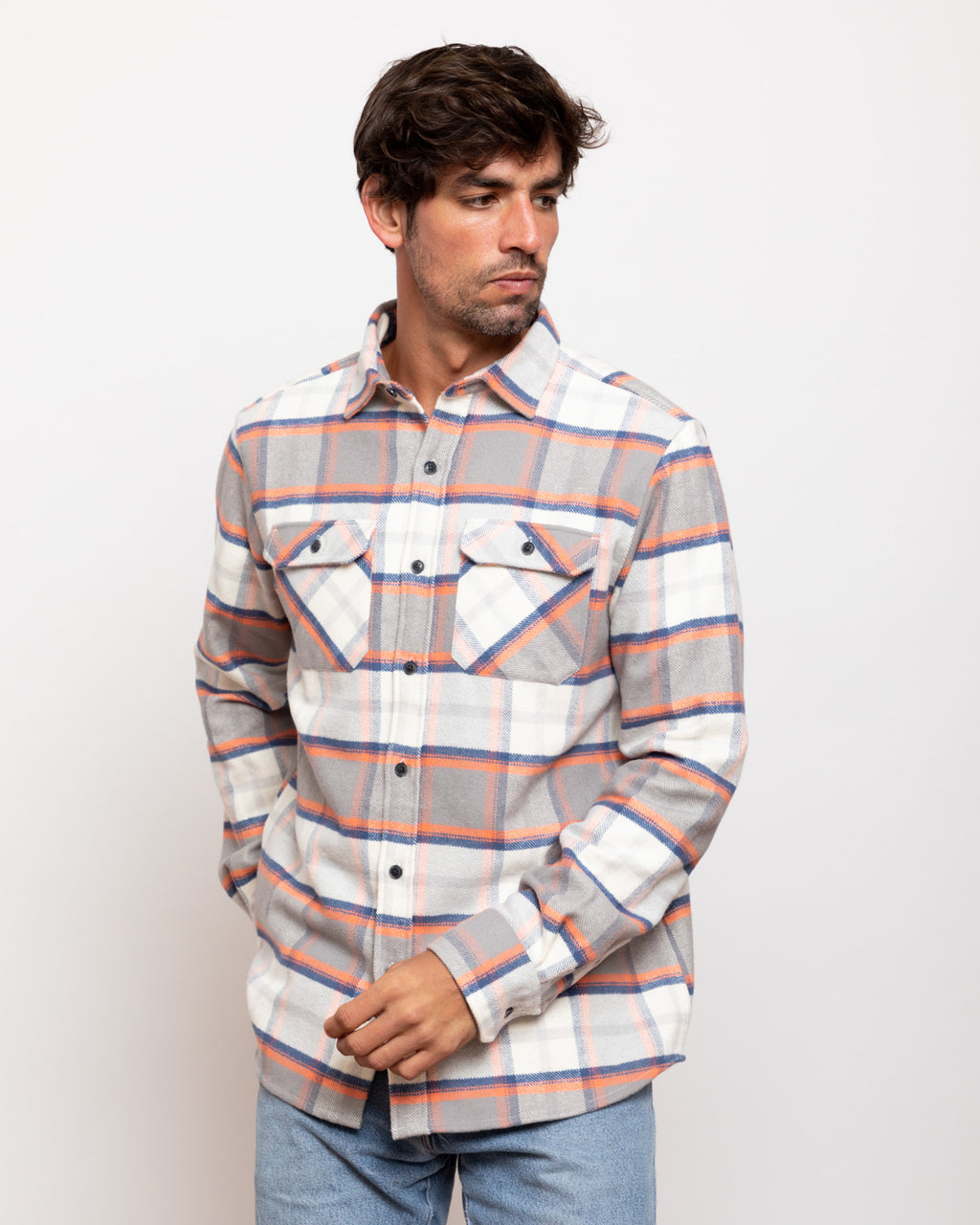 Grand Flannel in Salmon Plaid