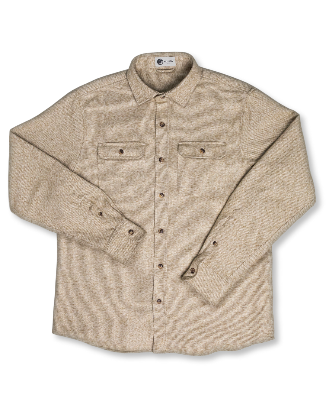 Grand Flannel Shirt for Men, 100% Cotton Heavyweight Flannel Shirt in Seagrass