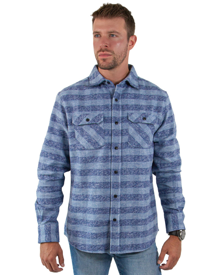 The Grand Flannel in Checkered Blue By MuskOx.