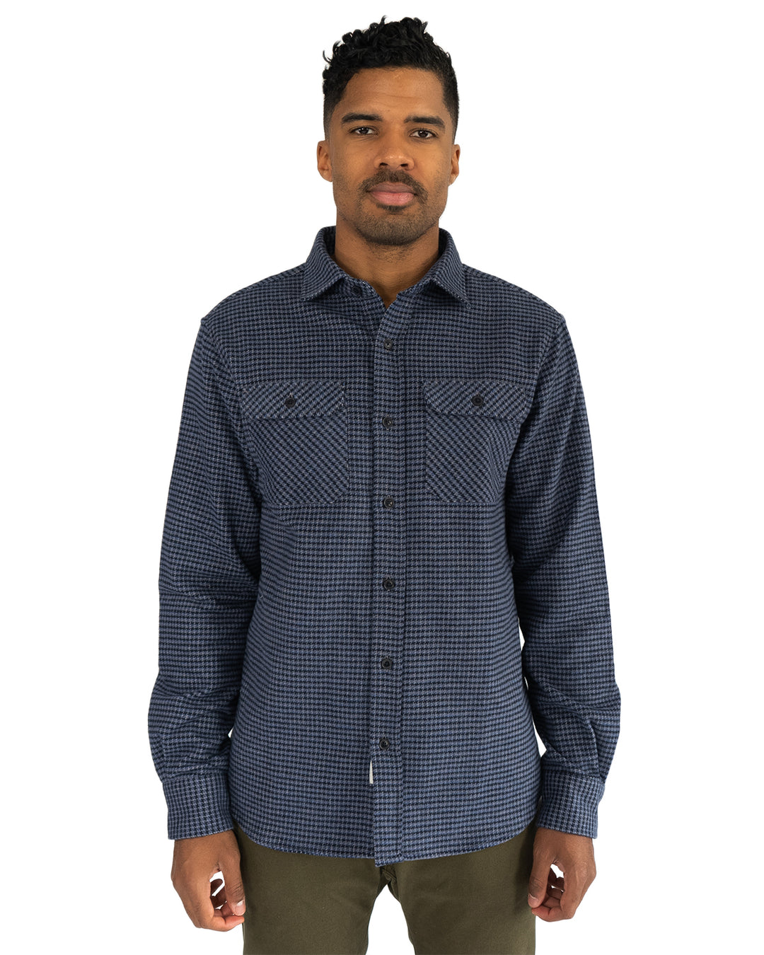 navy blue flannel