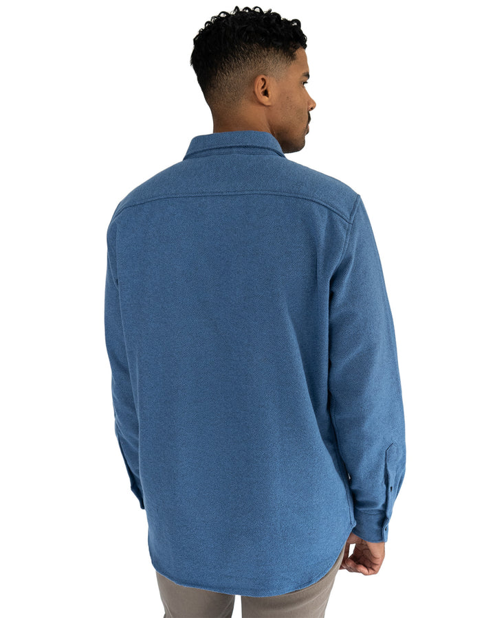 Grand Flannel Shirt in Lake Blue