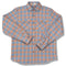 The Grand Flannel in Orange and Grey Plaid by MuskOx Flannels, 100% Heavyweight Cotton Flannel Shirt for Men