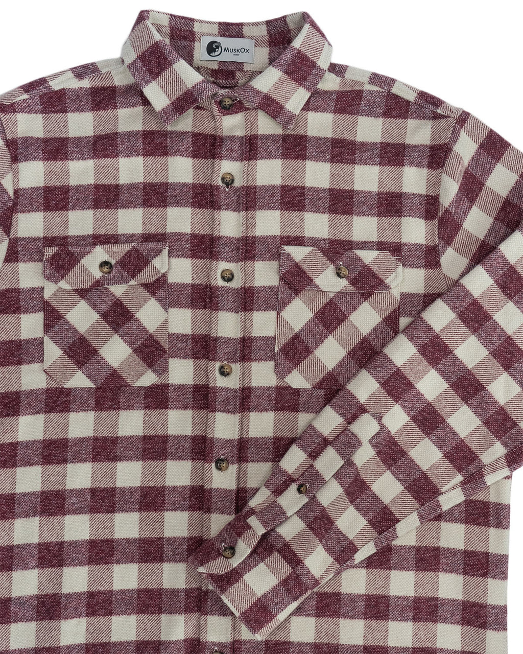 Grand Flannel Shirt in Currant