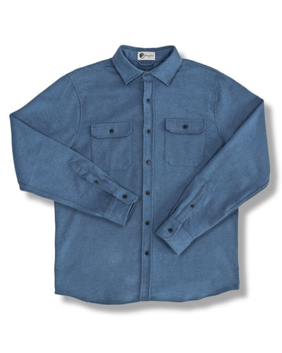 Grand Flannel Shirt in Lake Blue