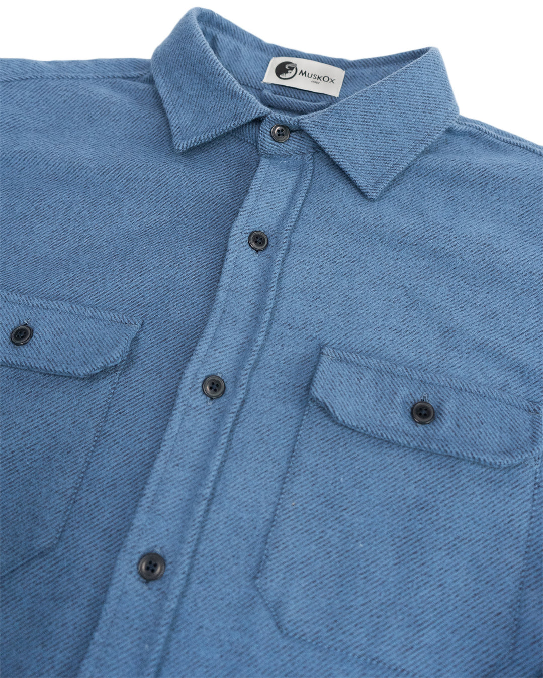 Grand Flannel Shirt in Lake Blue