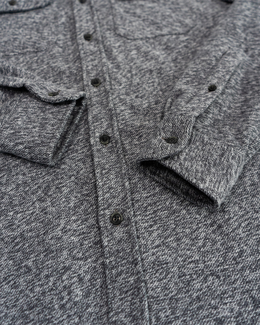 The Grand Flannel in Steel Grey and Slate by MuskOx Flannels, 100% Heavyweight Cotton Flannel Shirt for Men