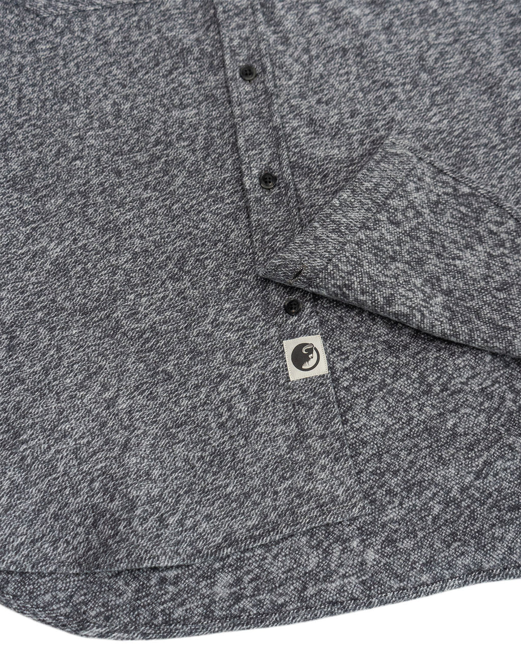 The Grand Flannel in Steel Grey and Slate by MuskOx Flannels, 100% Heavyweight Cotton Flannel Shirt for Men