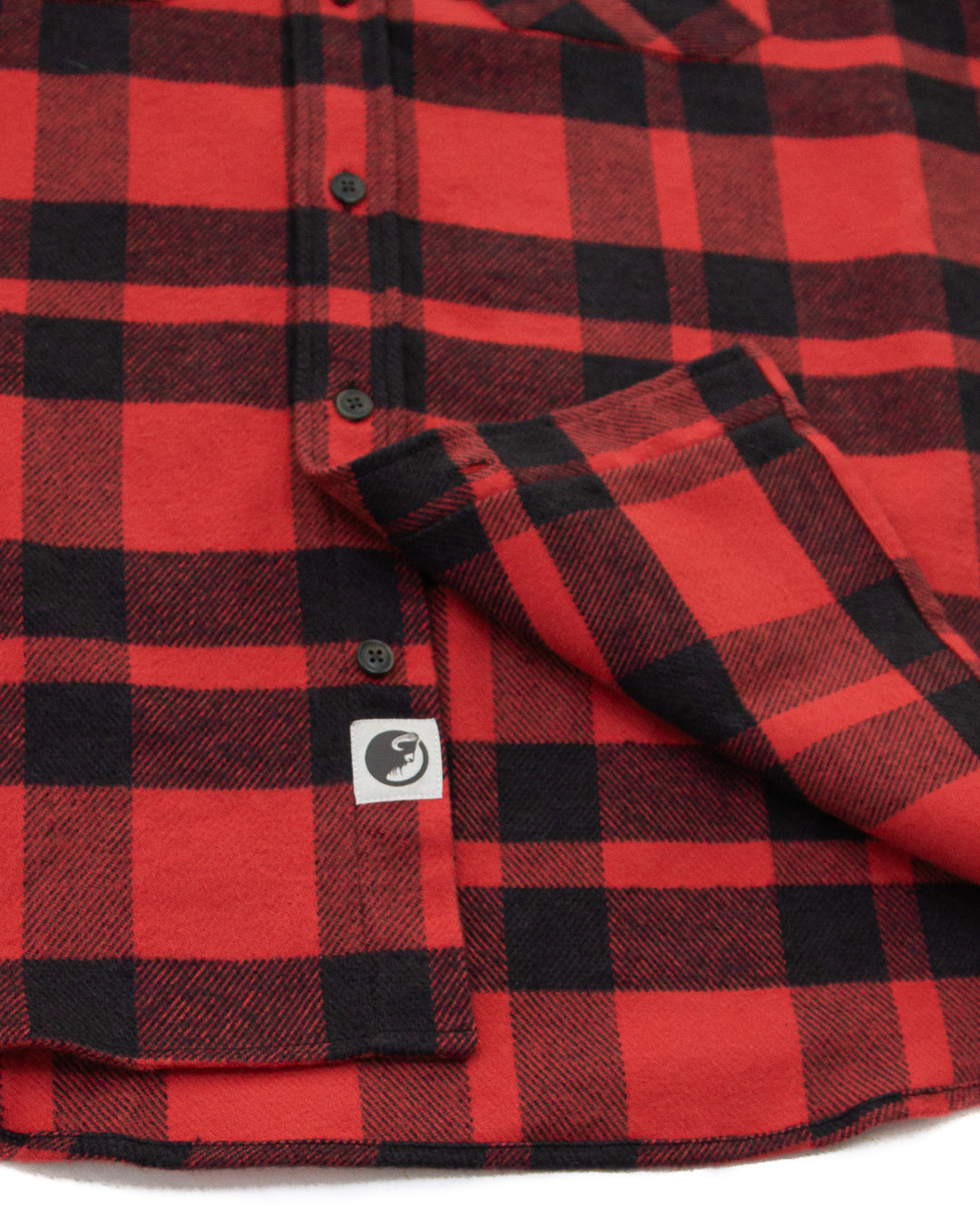 Field Grand Flannel in Red Plaid, 100% Cotton Flannel Shirt for Men by MuskOx