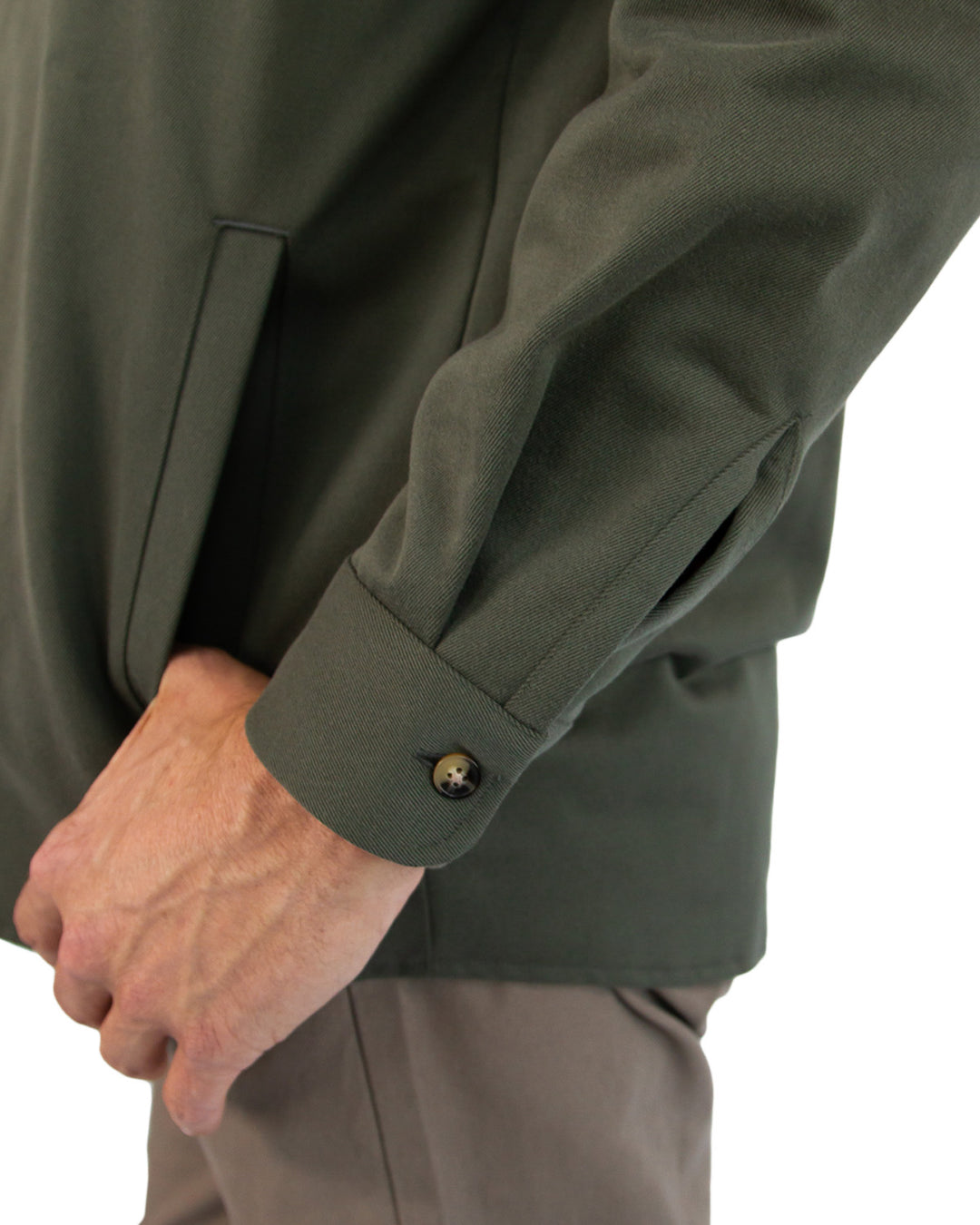 Lined Yukon Flannel Jacket for Men in Olive Green