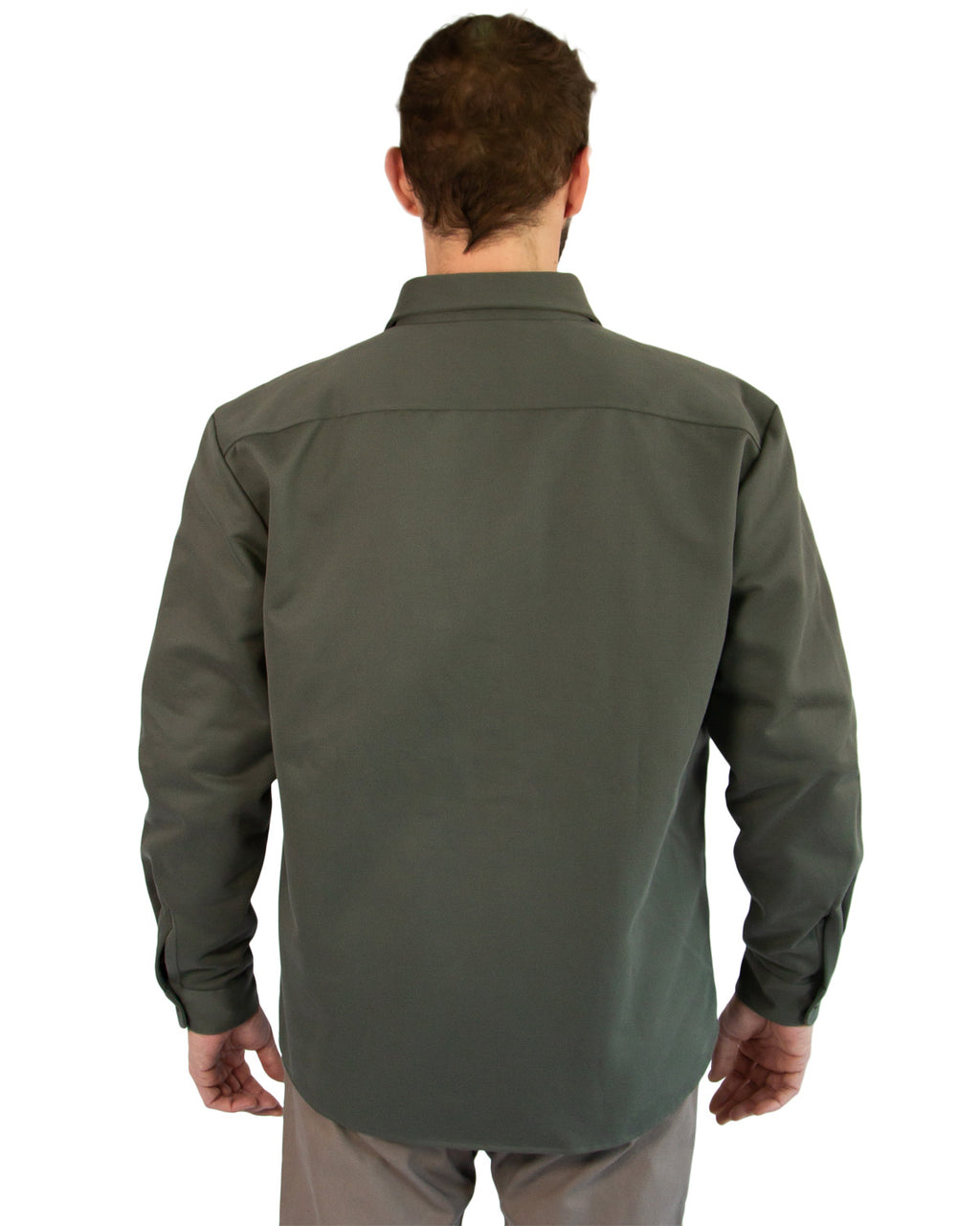 Lined Yukon Flannel Jacket for Men in Olive Green