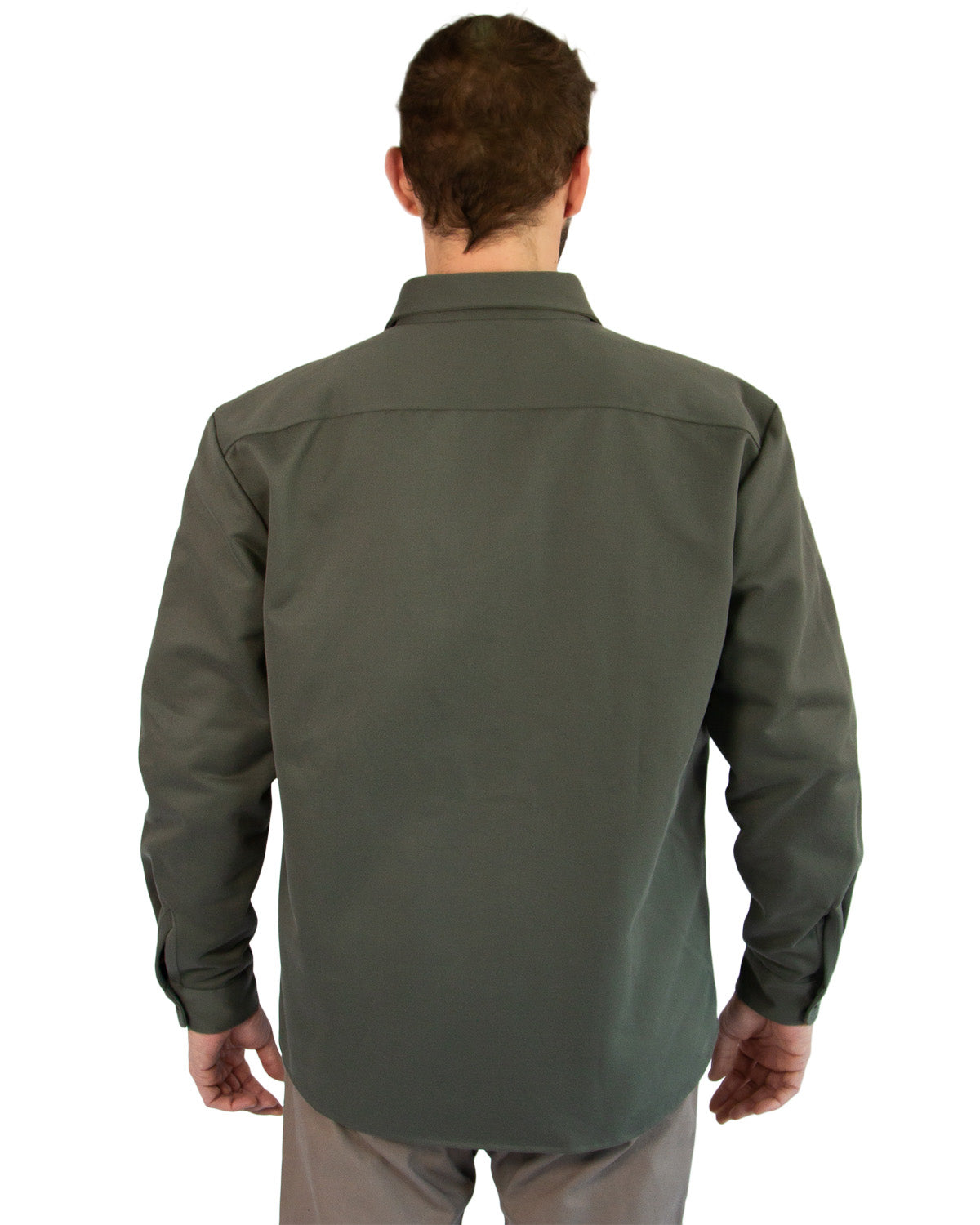 Lined Yukon Flannel Jacket for Men in Olive Green