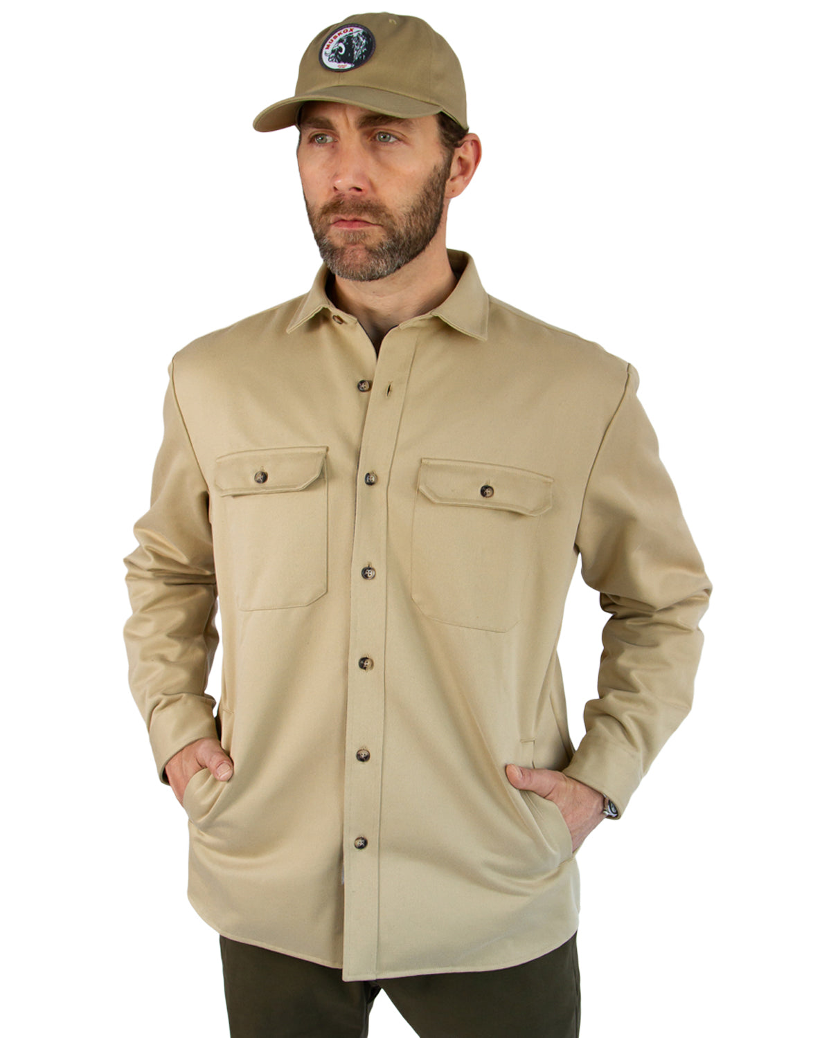 Lined Yukon Flannel Jacket for Men in Tan