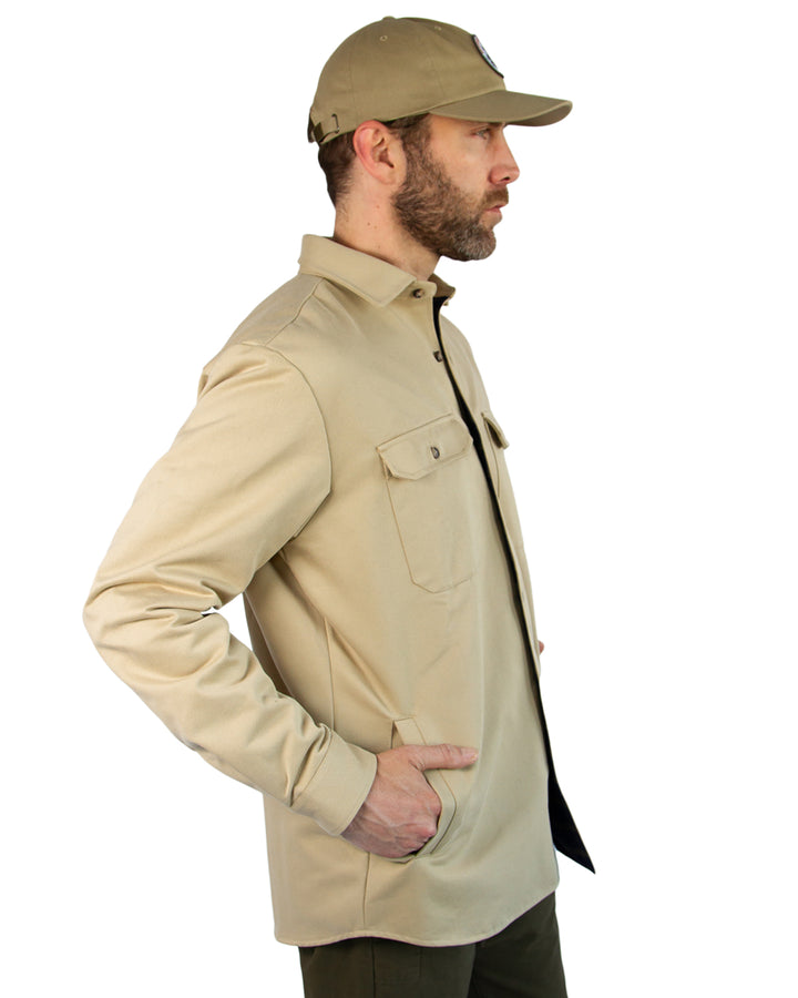Lined Yukon Flannel Jacket for Men in Tan