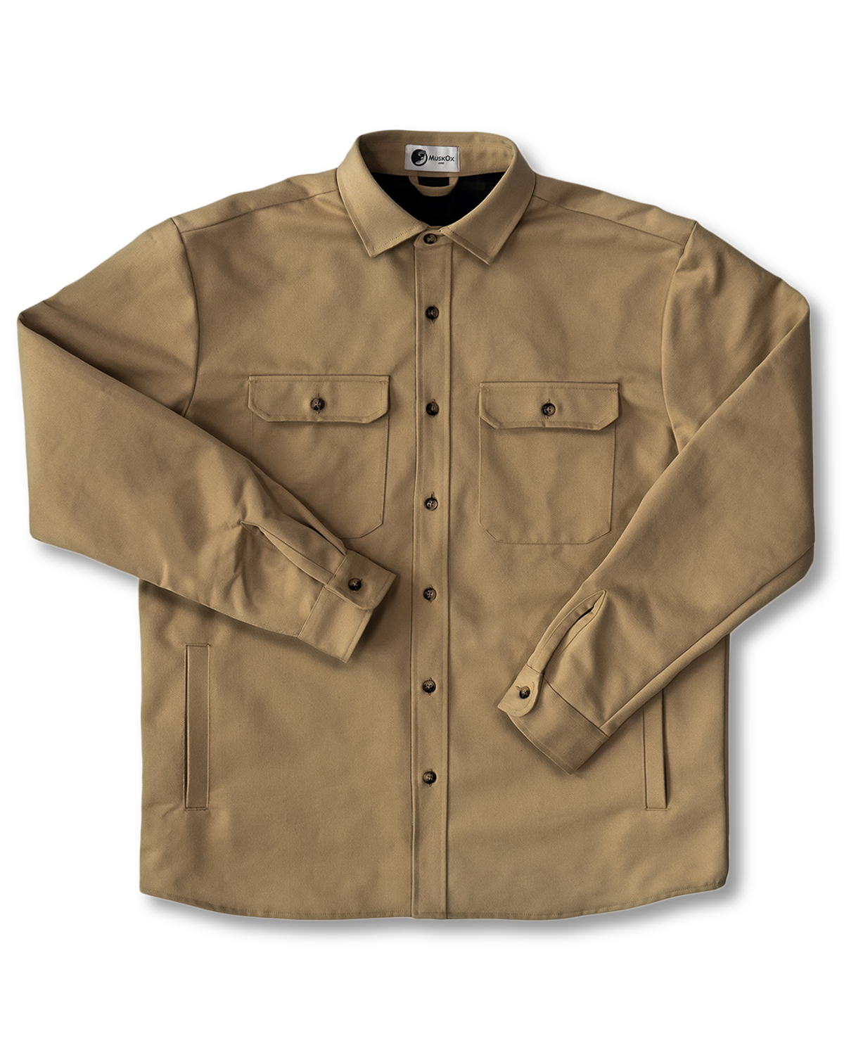 MuskOx Lined Yukon Flannel Jacket in Tan