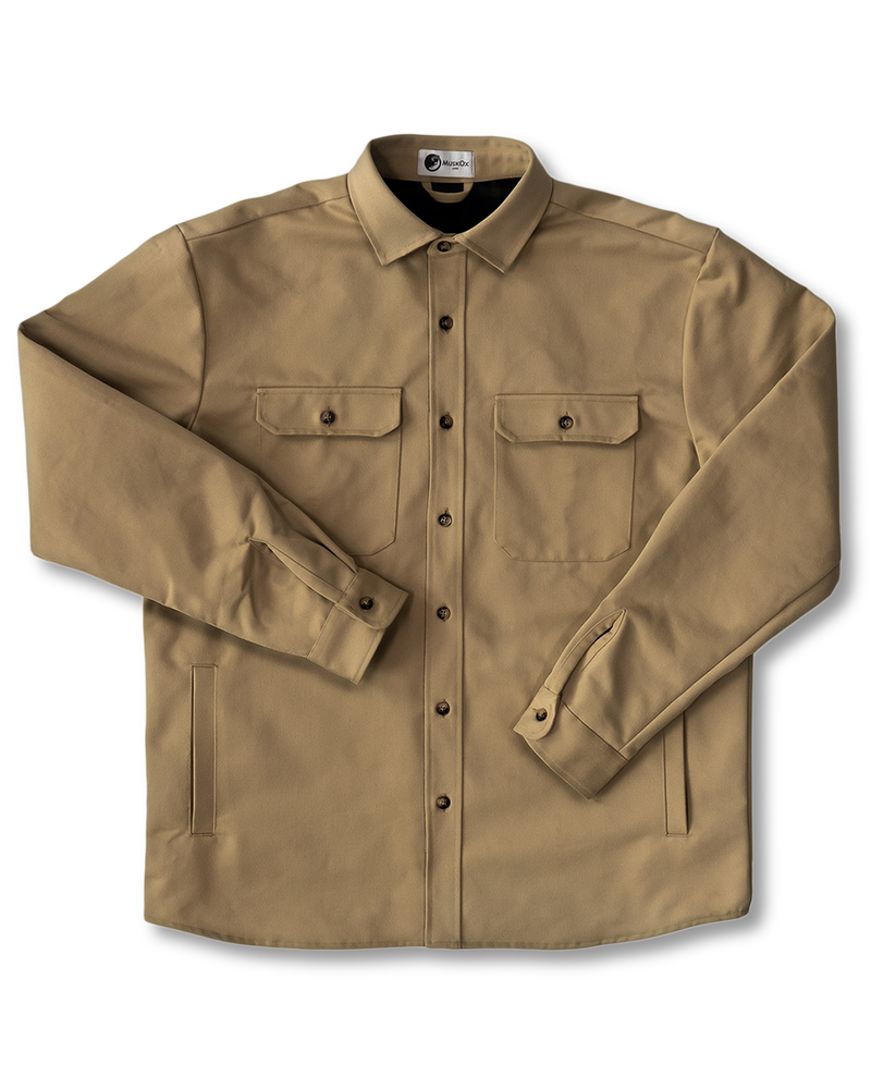 Lined Yukon Flannel Jacket for Men in Tan