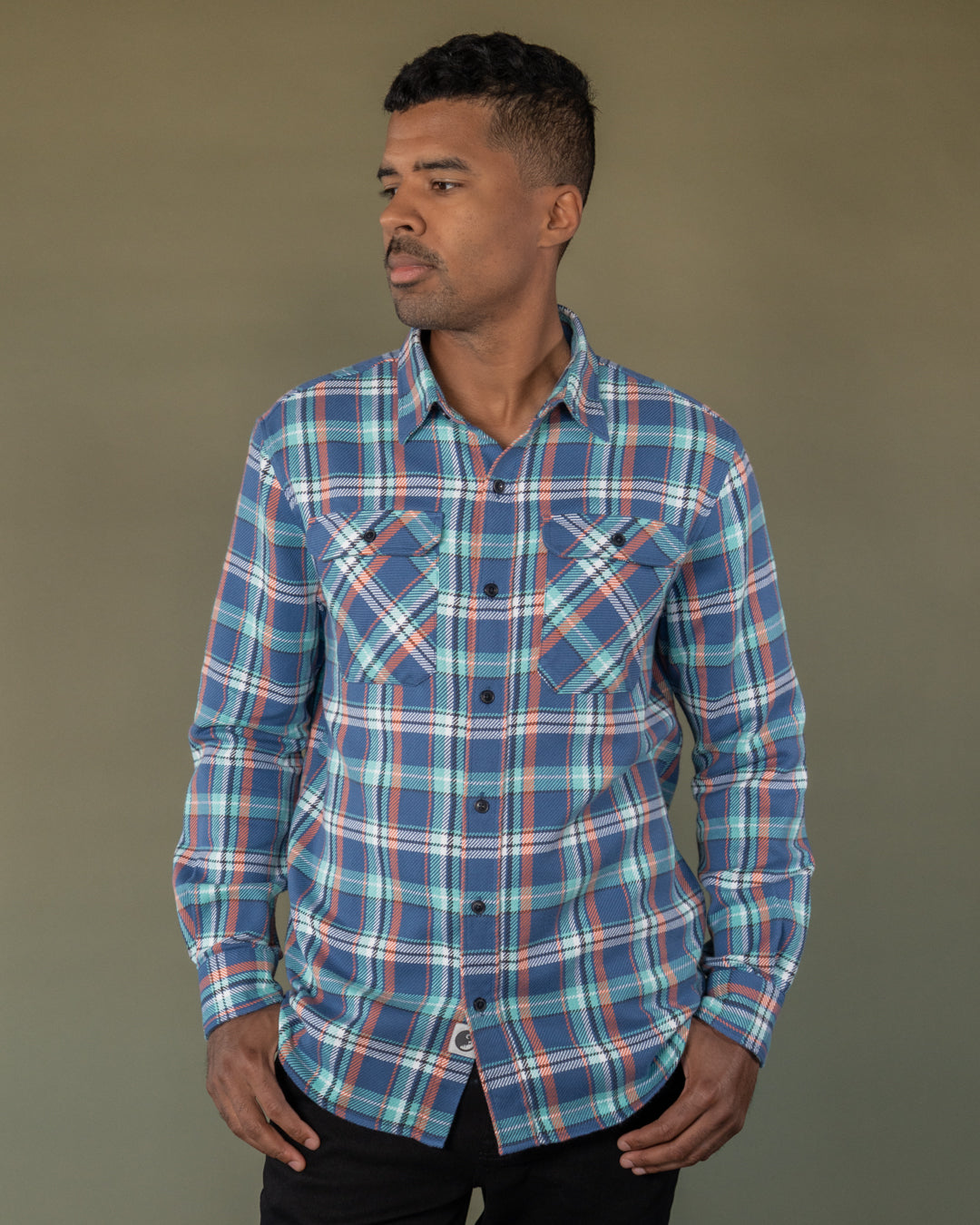 Naked Grand Flannel, Tidal Blue