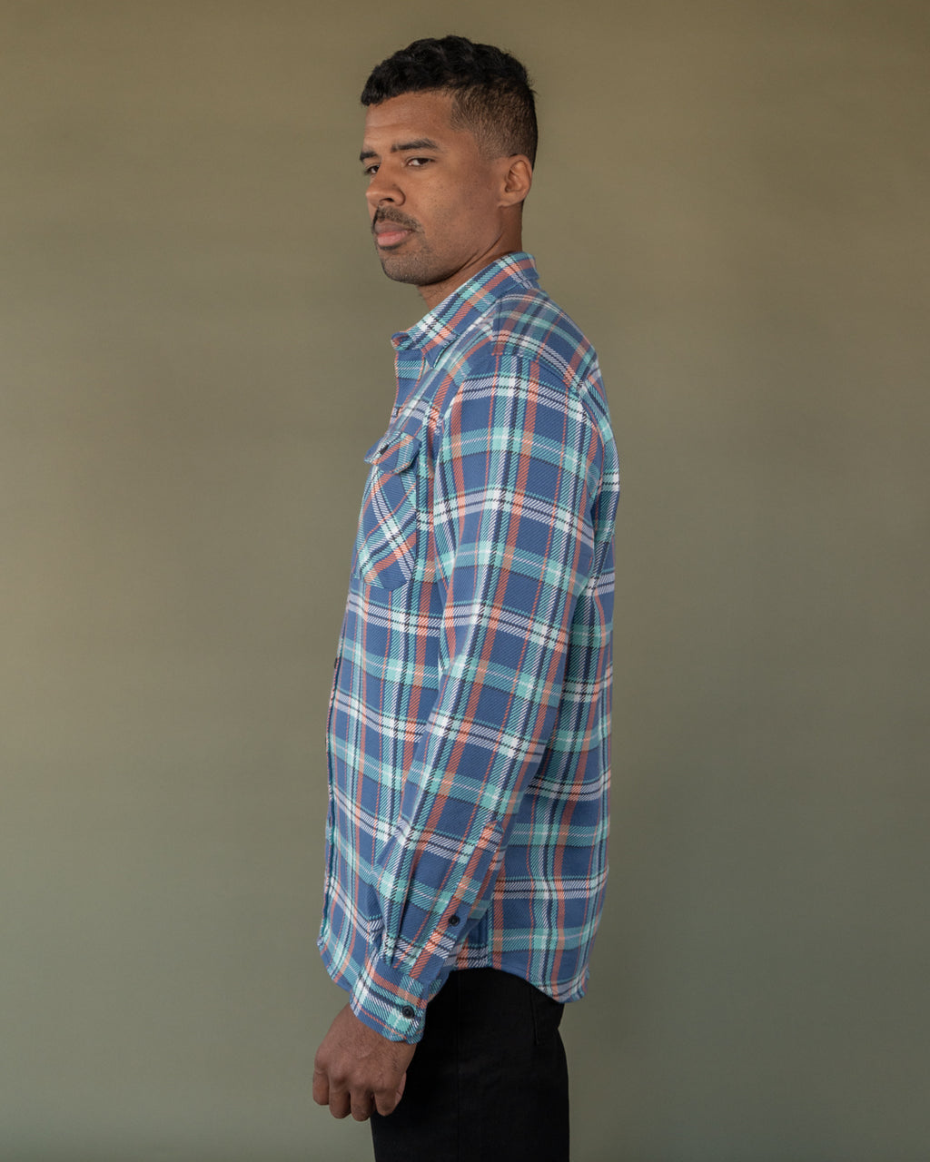 Naked Grand Flannel, Tidal Blue
