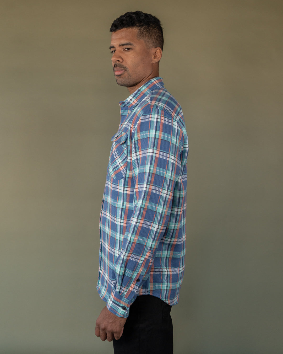 Naked Grand Flannel, Tidal Blue