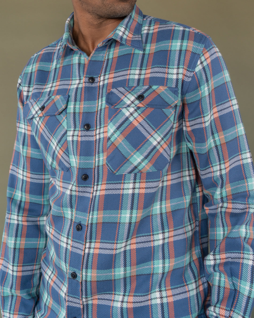 Naked Grand Flannel, Tidal Blue