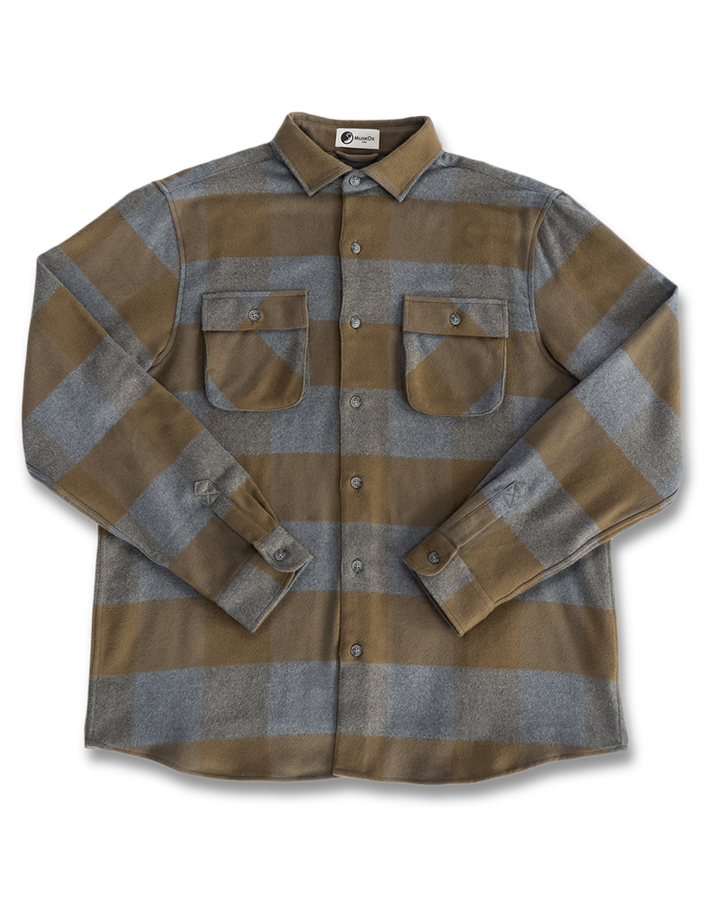 Relaxed Flannel, Caper Green