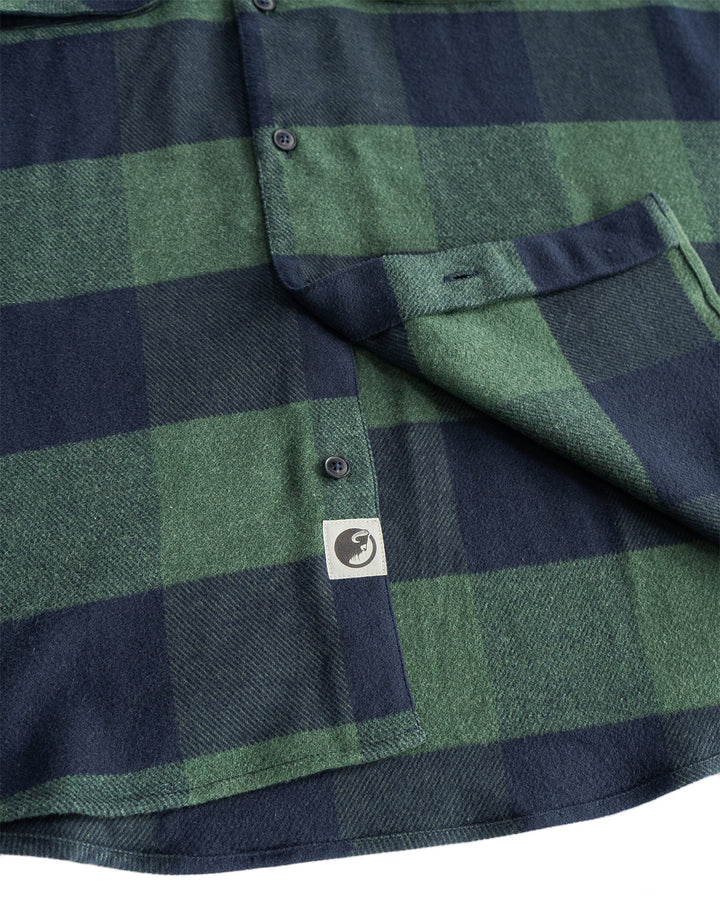 Relaxed Flannel, Giant Gingham in Navy