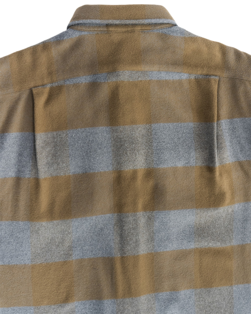 Relaxed Fitting Flannel Shirt for Men in Caper Green