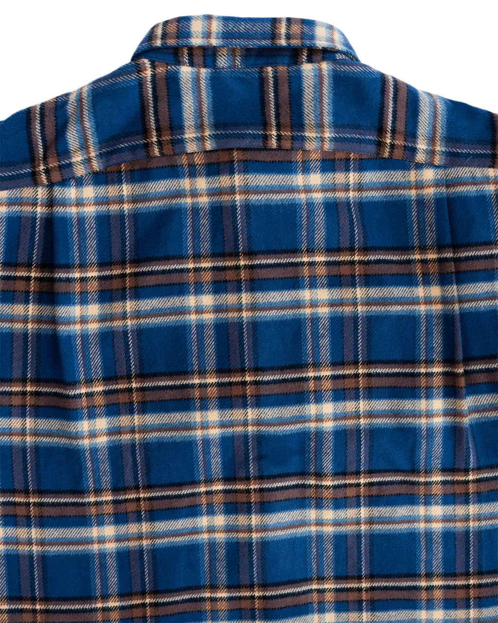 Relaxed Fitting Flannel Shirt for Men in Pecan Plaid