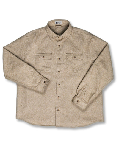 Relaxed Fitting Flannel Shirt for Men, 100% Cotton Heavyweight Flannel Shirt in Seagrass