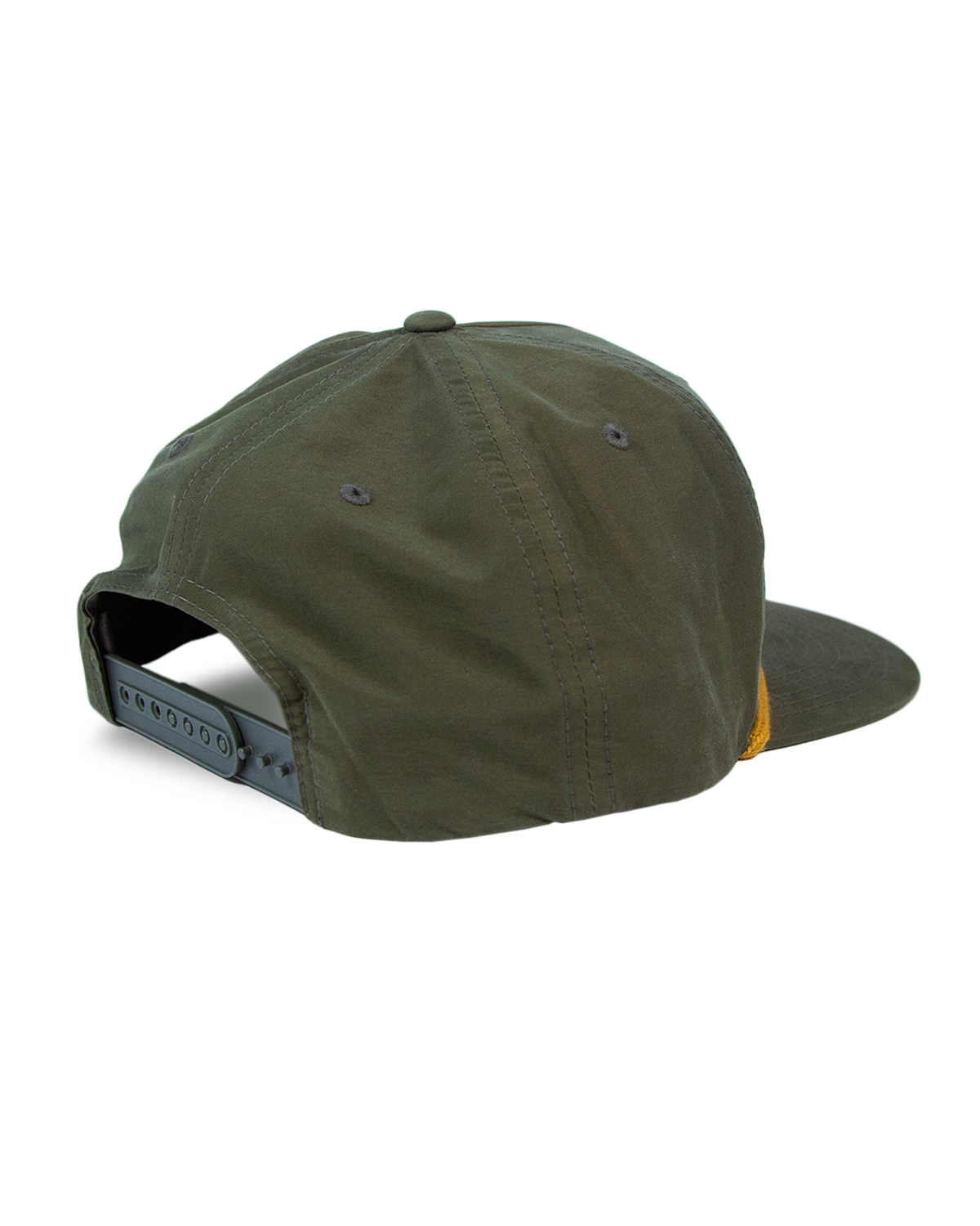 MuskOx Outdoor Apparel, Green Rope and Patch Hat with Gold Accents