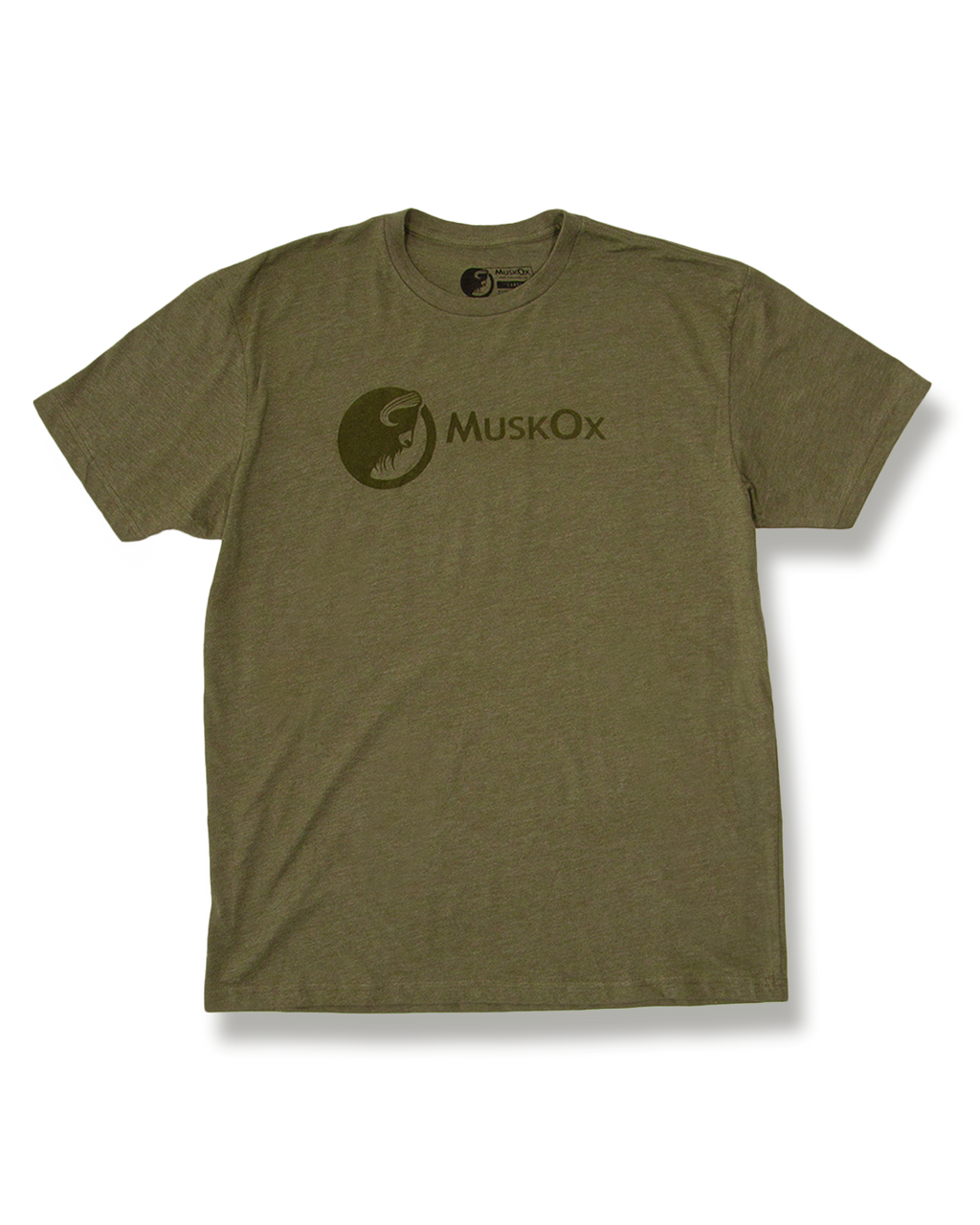 MuskOx Outdoor Apparel Military Green Logo Tee