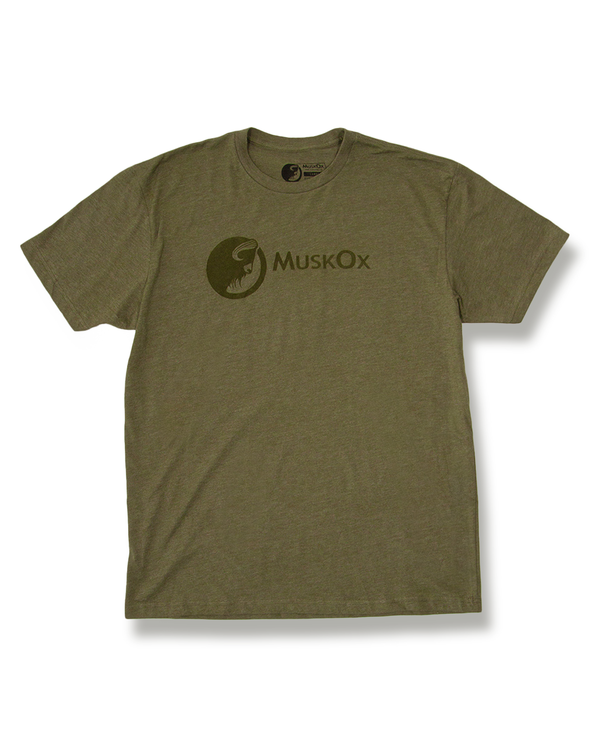 MuskOx Outdoor Apparel Military Green Logo Tee