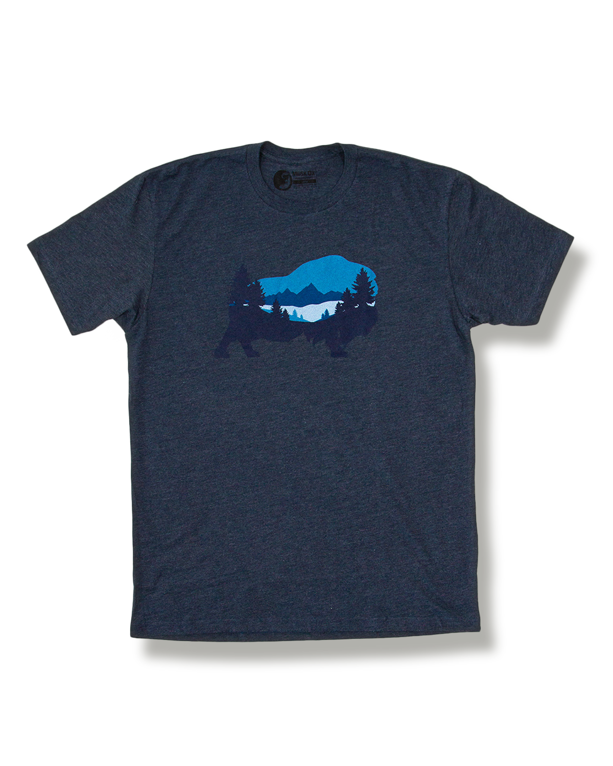 MuskOx Outdoor Apparel Panoramic Tee in Blue