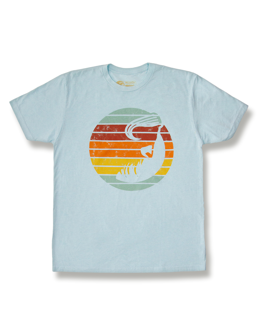 MuskOx Outdoor Apparel Vintage Logo Blue Tee