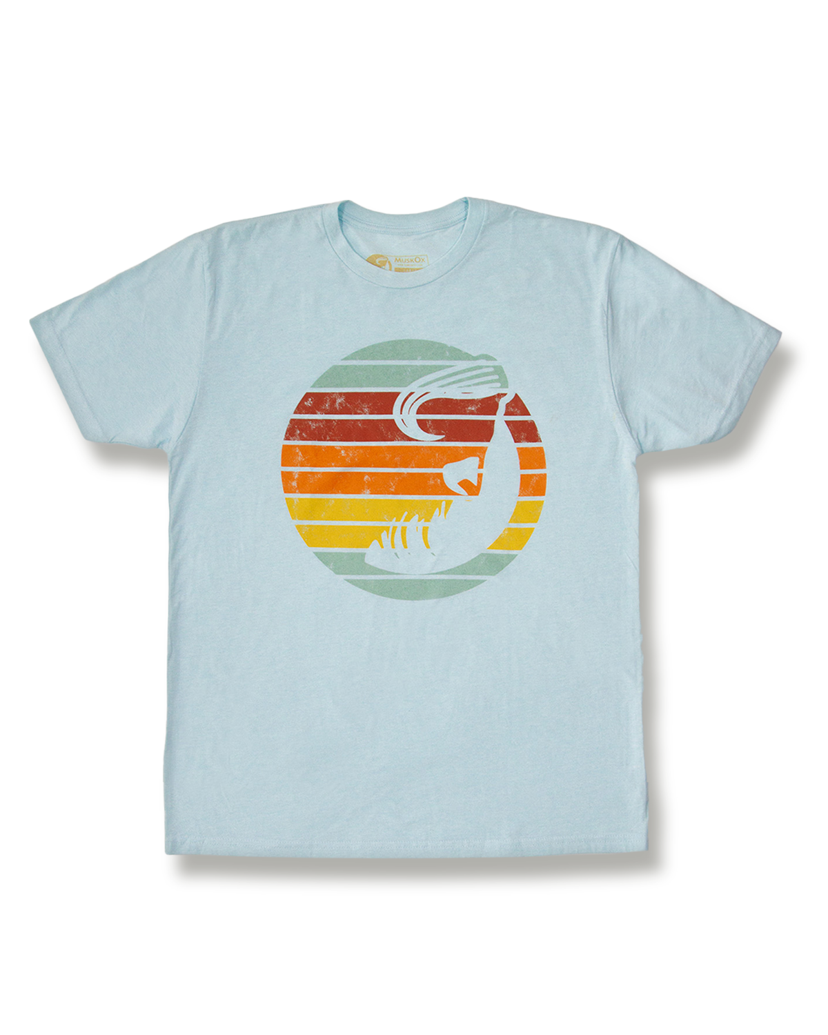 MuskOx Outdoor Apparel Vintage Logo Blue Tee