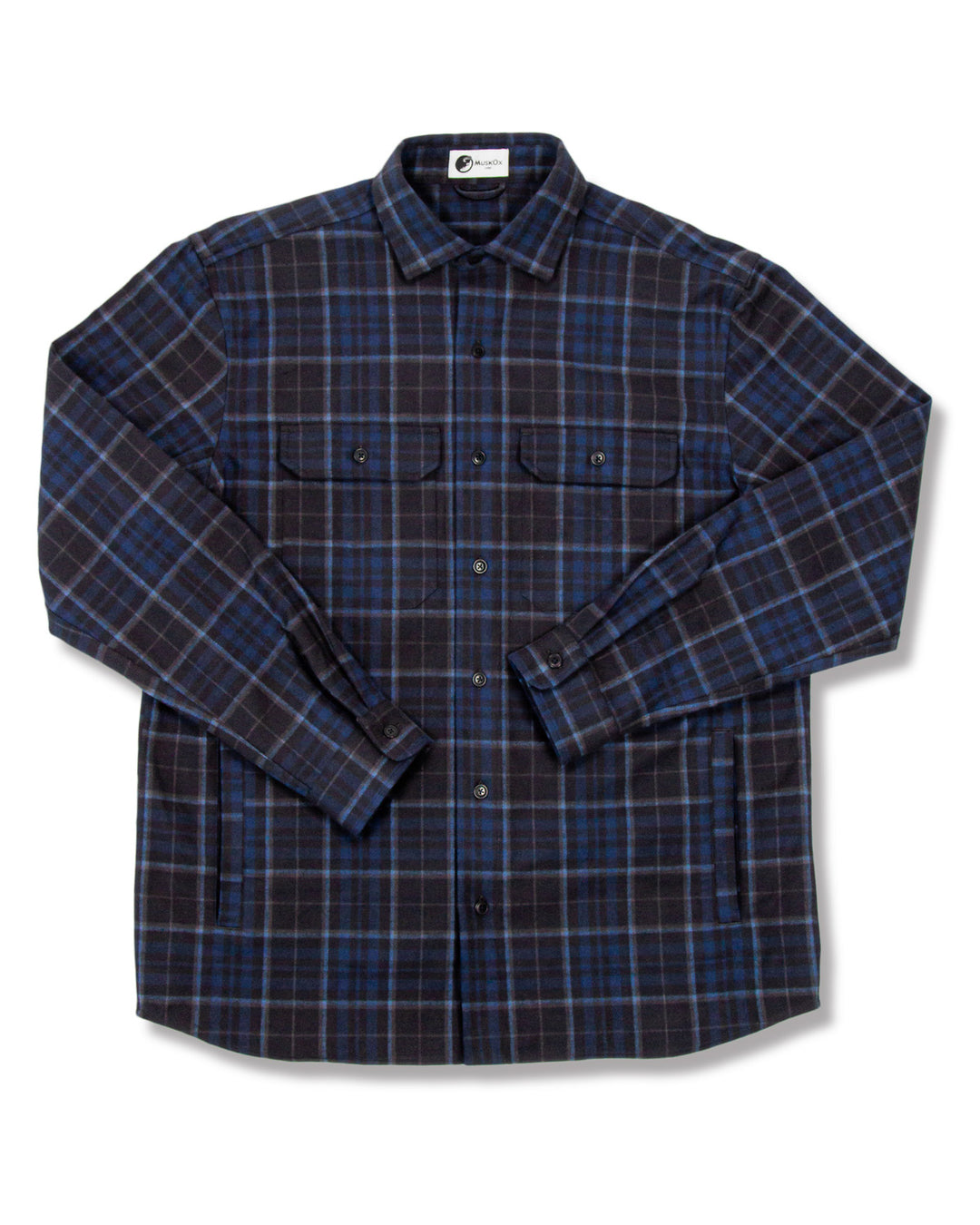 navy blue flannel