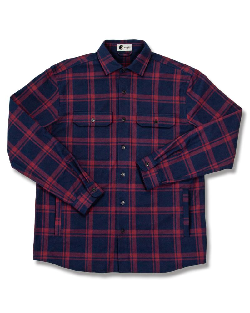 MuskOx Flannels Burgundy Flannel Jacket